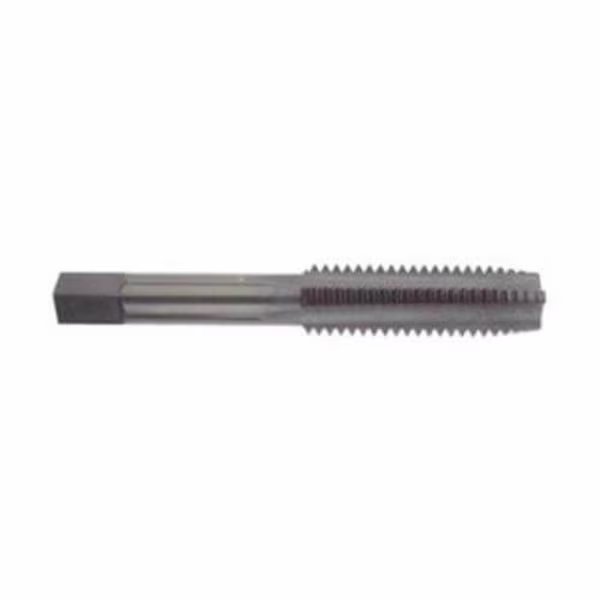 Straight Flute Hand Tap, Series 2021, Imperial, GroundUNF, 1220, Plug Chamfer, 4 Flutes, HSS, Bl, Morse, Mfr#: 34881